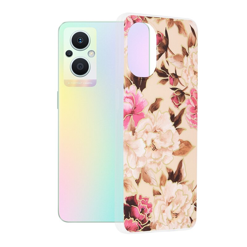 Husa Oppo Reno7 Lite Techsuit Marble, Mary Berry Nude