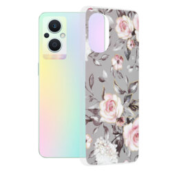 Husa Oppo Reno7 Lite Techsuit Marble, Bloom of Ruth Gray