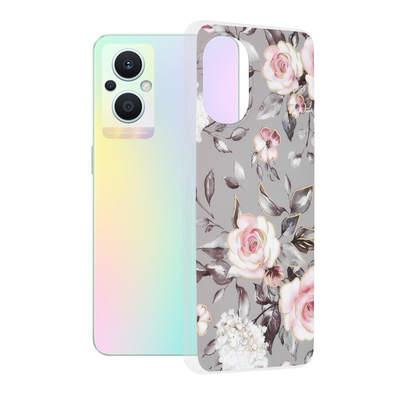 Husa Oppo Reno7 Lite Techsuit Marble, Bloom of Ruth Gray
