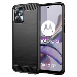 Husa Motorola Moto G13 Techsuit Carbon Silicone, negru