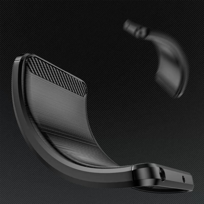 Husa Motorola Moto G23 Techsuit Carbon Silicone, negru