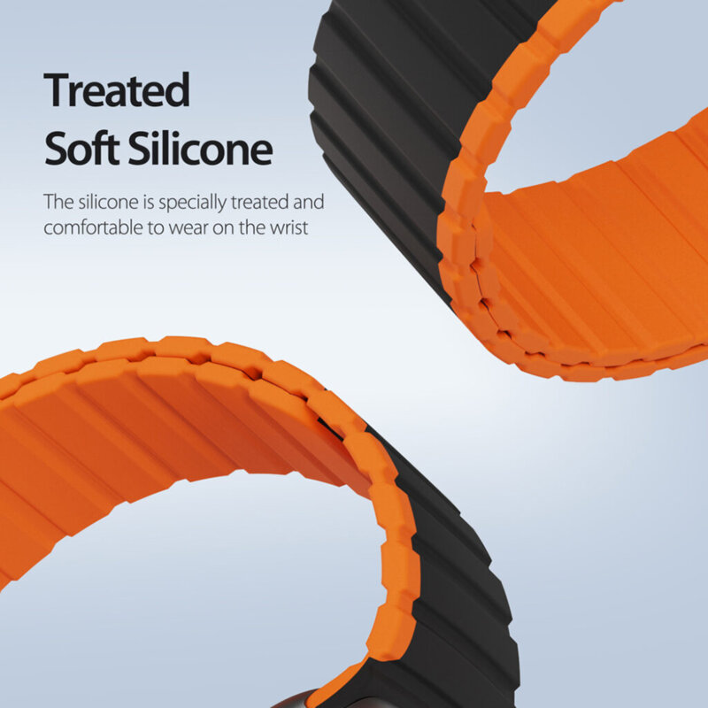 Curea magnetica Apple Watch 1 38mm Dux Ducis LD Series, Black / Yellow