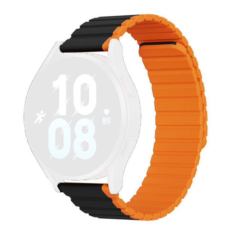 Curea magnetica Amazfit GTS 2 mini Dux Ducis LD Series, Black / Orange
