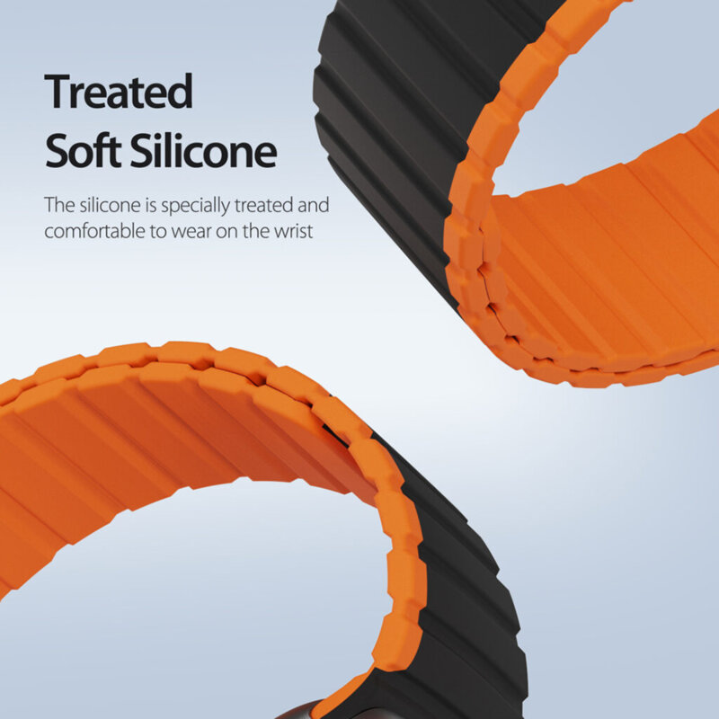 Curea magnetica Fossil Gen 5E 22mm Dux Ducis LD Series, Blue