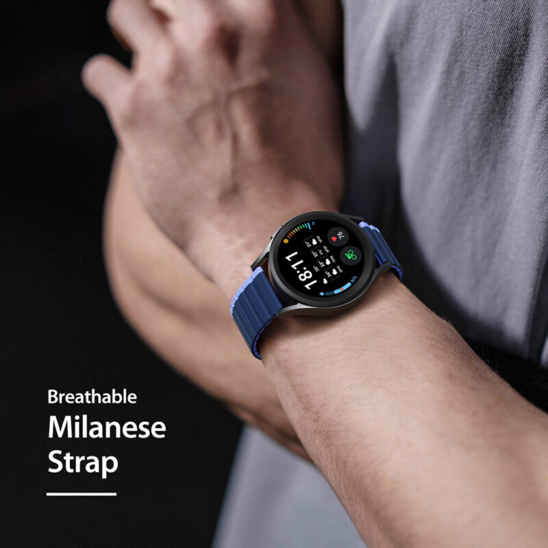 Curea magnetica Amazfit GTS 2 mini Dux Ducis LD Series, Blue