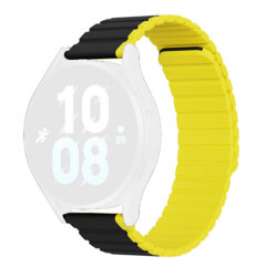 Curea magnetica Amazfit GTS 2 mini Dux Ducis LD Series, Black / Yellow