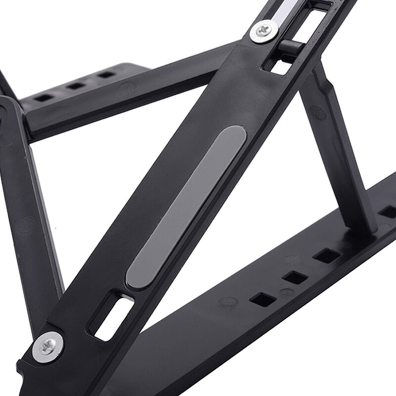 Suport laptop Techsuit, stand pliabil si reglabil universal, negru