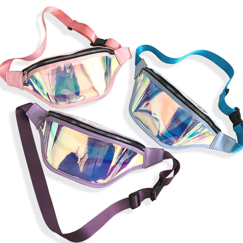 Borseta dama lucioasa transparenta Techsuit CWB2, mov