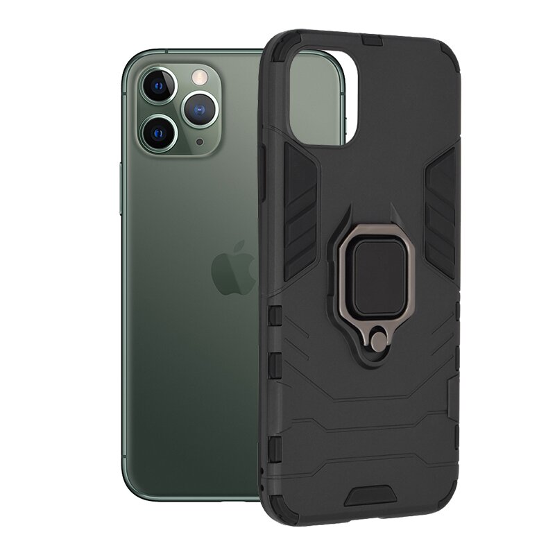 Husa iPhone 11 Pro Max Techsuit Silicone Shield, Negru