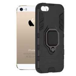 Husa iPhone 5 / 5s / SE Techsuit Silicone Shield, Negru