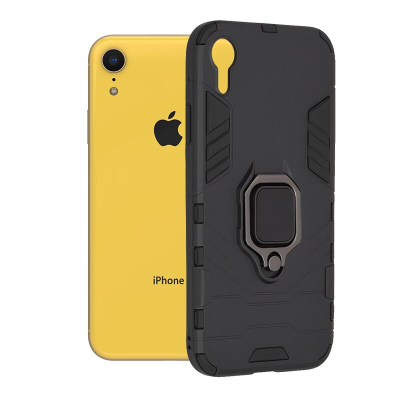 Husa iPhone XR Techsuit Silicone Shield, Negru