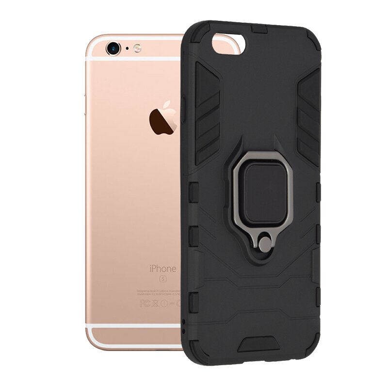 Husa iPhone 6 / 6S Techsuit Silicone Shield, Negru