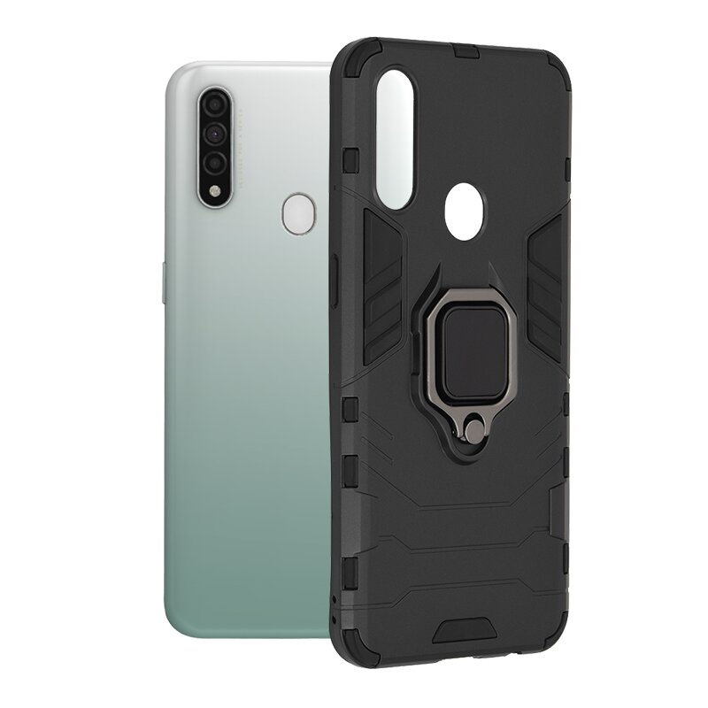 Husa Oppo A31 Techsuit Silicone Shield, Negru