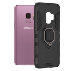 Husa Samsung Galaxy S9 Techsuit Silicone Shield, Negru