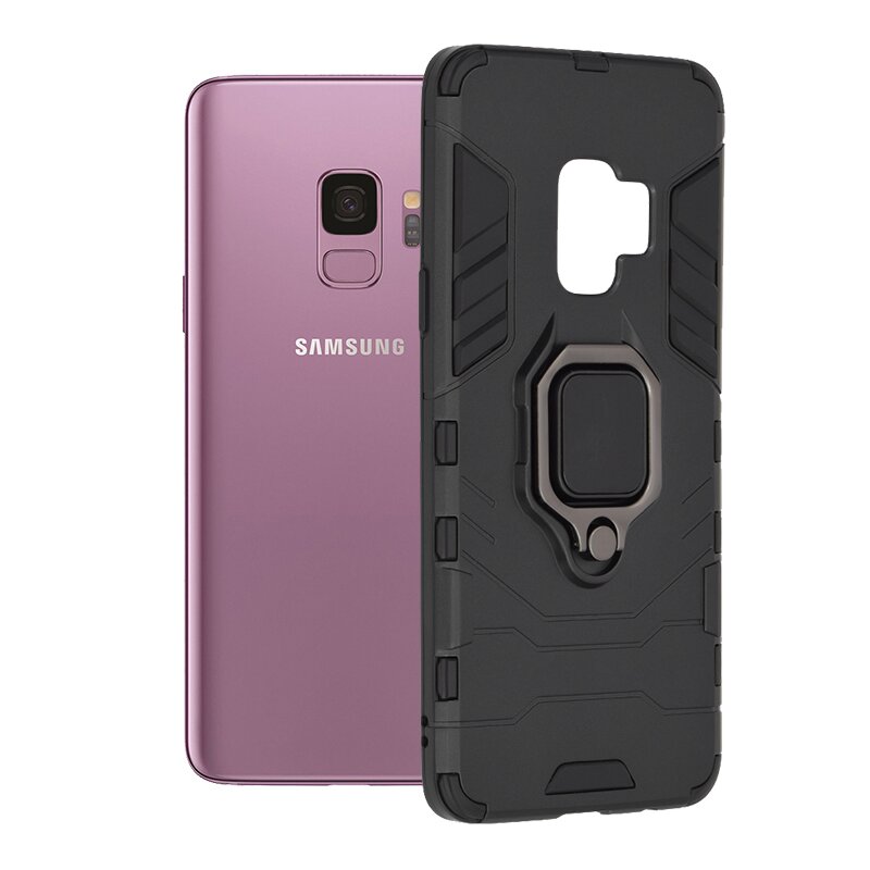 Husa Samsung Galaxy S9 Techsuit Silicone Shield, Negru