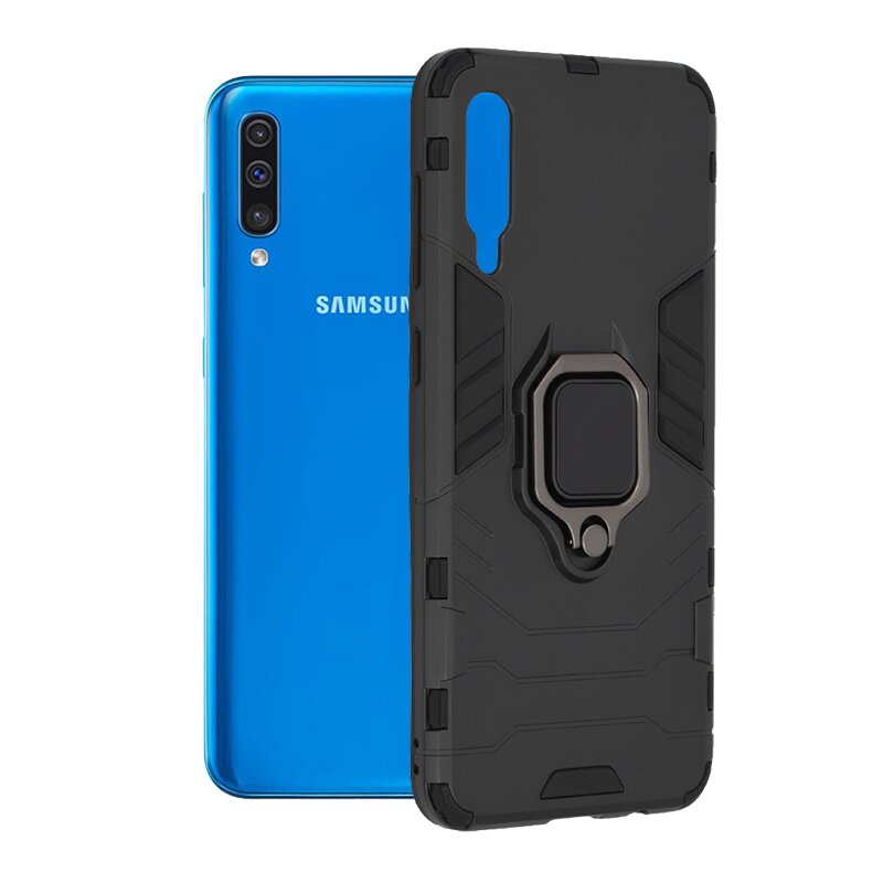 Husa Samsung Galaxy A50 Techsuit Silicone Shield, Negru