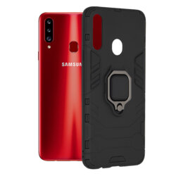 Husa Samsung Galaxy A20s Techsuit Silicone Shield, Negru