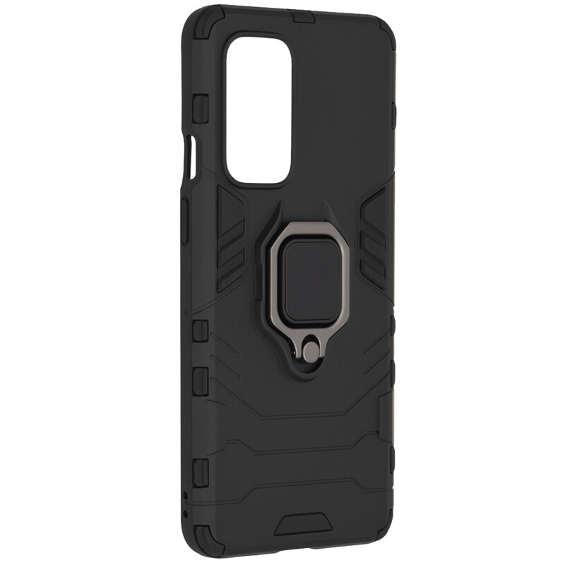 Husa OnePlus 9 Techsuit Silicone Shield, Negru