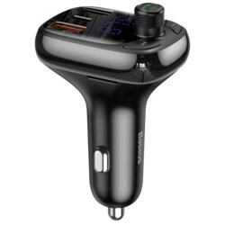 Modulator FM, MP3 Bluetooth auto Baseus S-13, negru