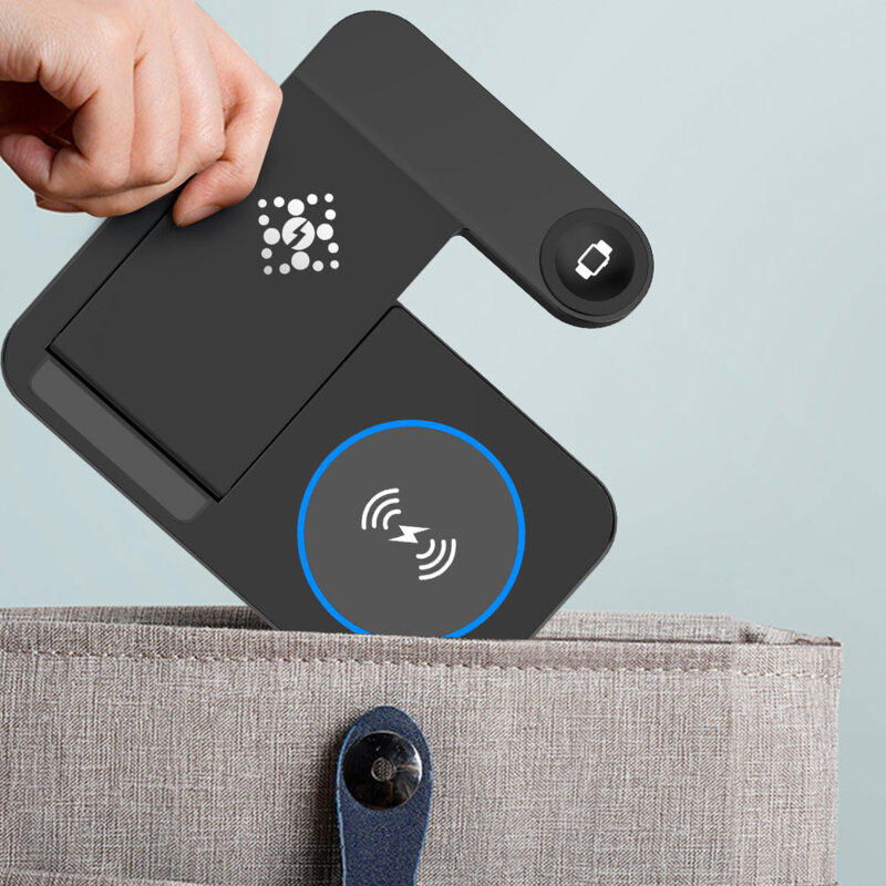 Statie incarcare 3in1 telefon, Apple Watch, Airpods Techsuit B-18