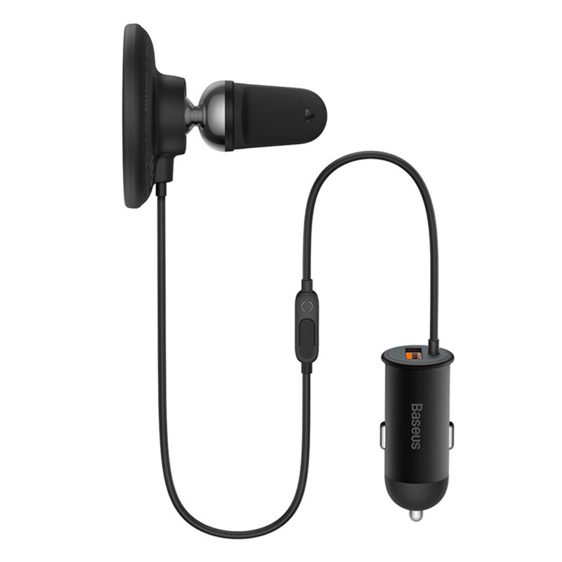 Incarcator masina + suport auto incarcare wireless Baseus CW01