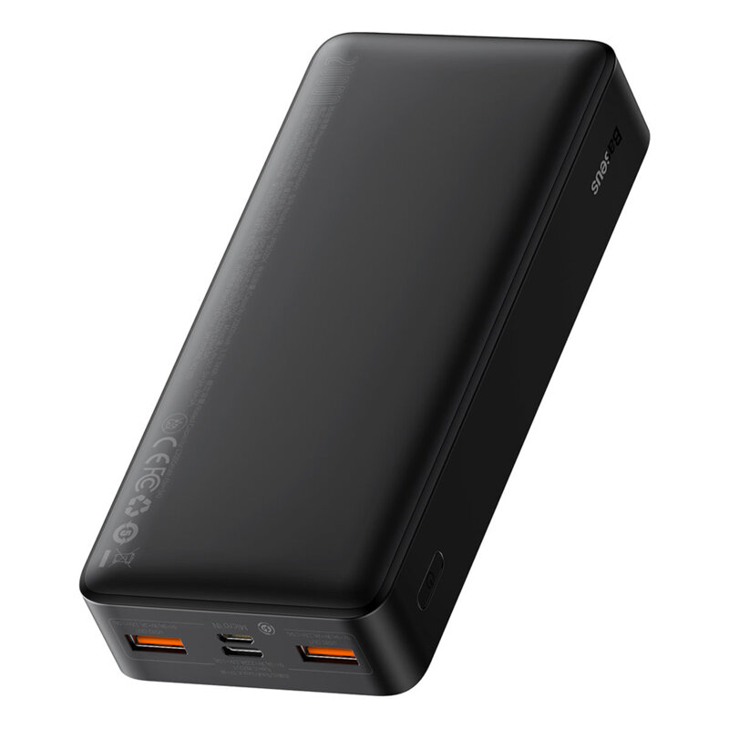 Baterie externa 20000mAh Baseus, 2xUSB, USB-C, Micro-USB, PPBD050501
