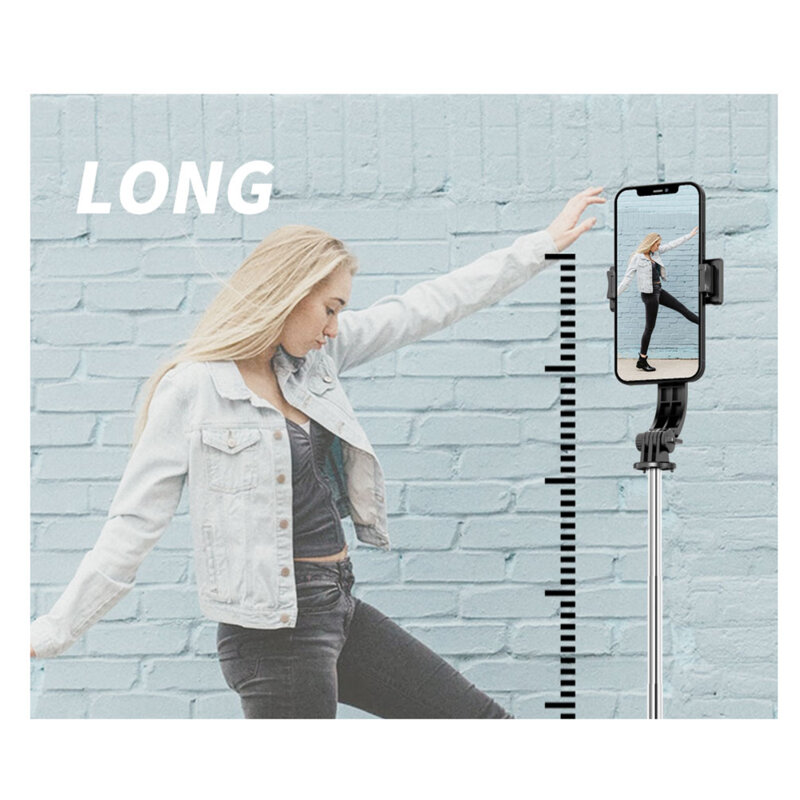 Selfie Stick trepied stabil, telecomanda wireless Techsuit L13, 113cm