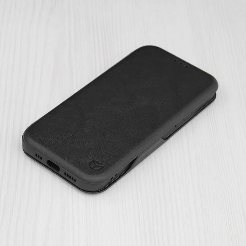 Husa 360° iPhone 12 Pro Techsuit Safe Wallet Plus, negru
