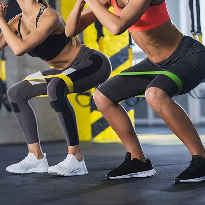 [Set 5x] Banda elastica fitness, kinetoterapie, exercitii, sport Techsuit