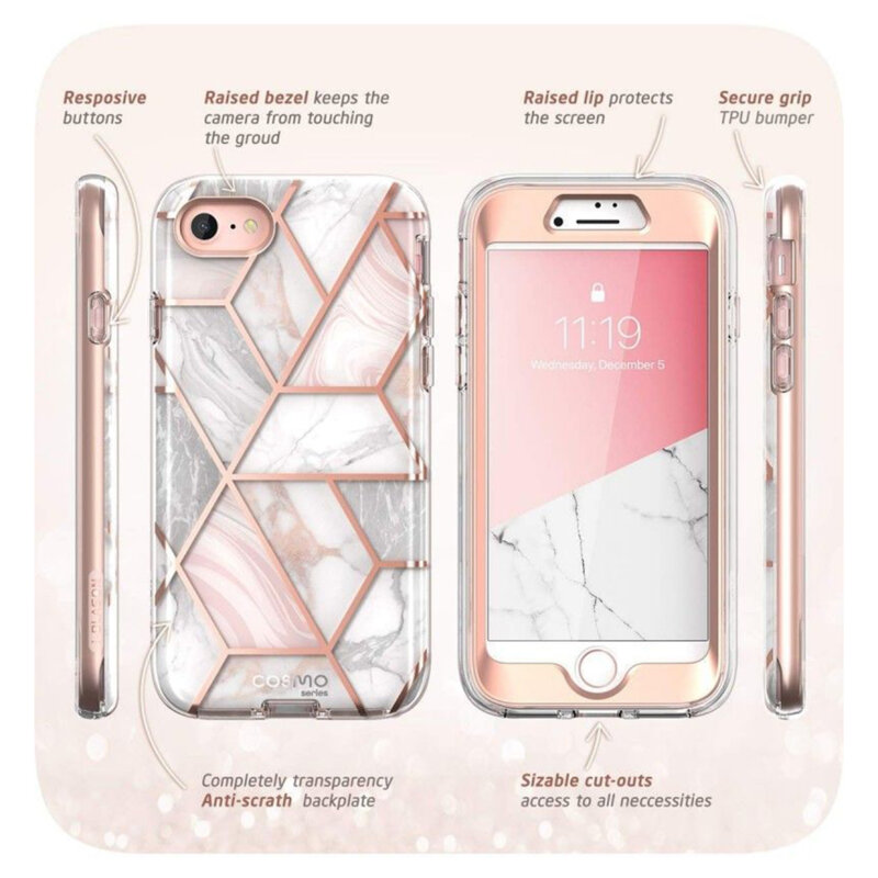 Husa iPhone SE 3, SE 2022 I-Blason Cosmo, roz