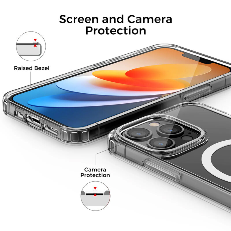 Husa iPhone 13 Pro Techsuit MagSafe Pro, roz
