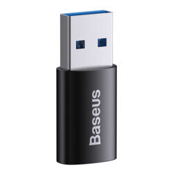Adaptor OTG USB 3.1 la tip C telefon Baseus, negru, ZJJQ000101