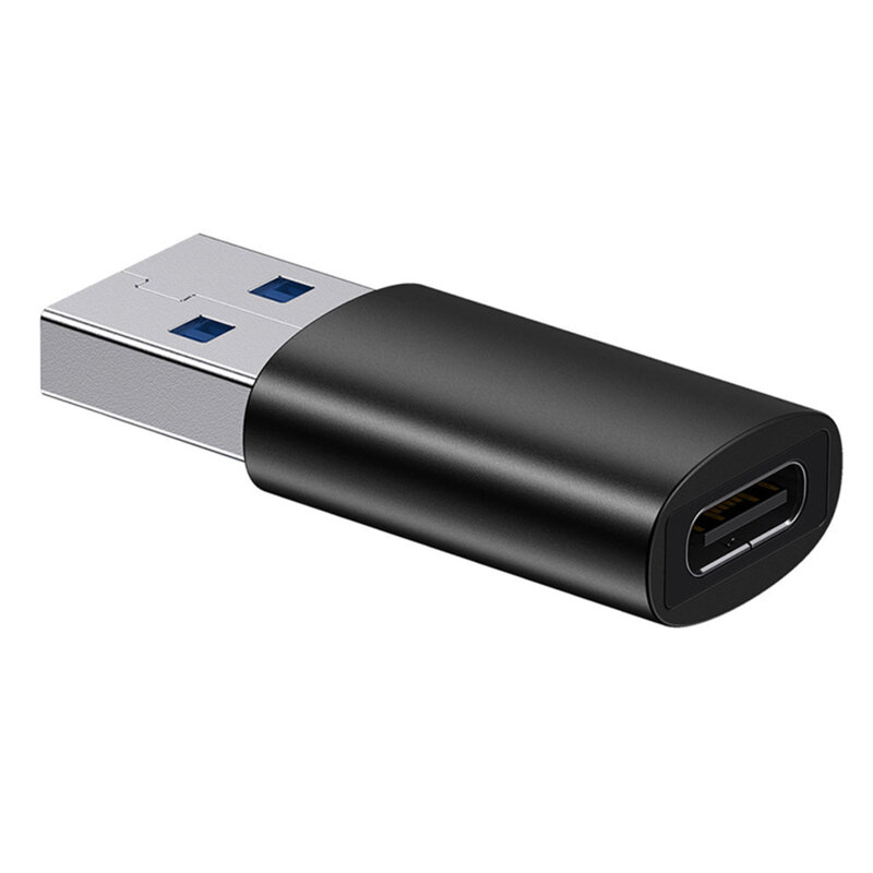 Adaptor OTG USB 3.1 la tip C telefon Baseus, negru, ZJJQ000101