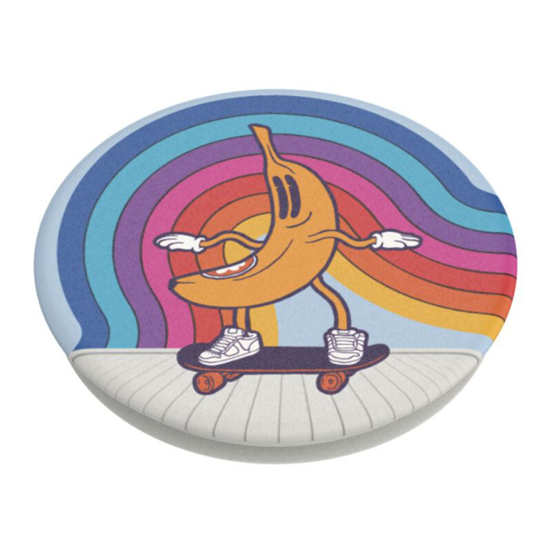 Popsockets original, suport cu functii multiple, Retro Banana