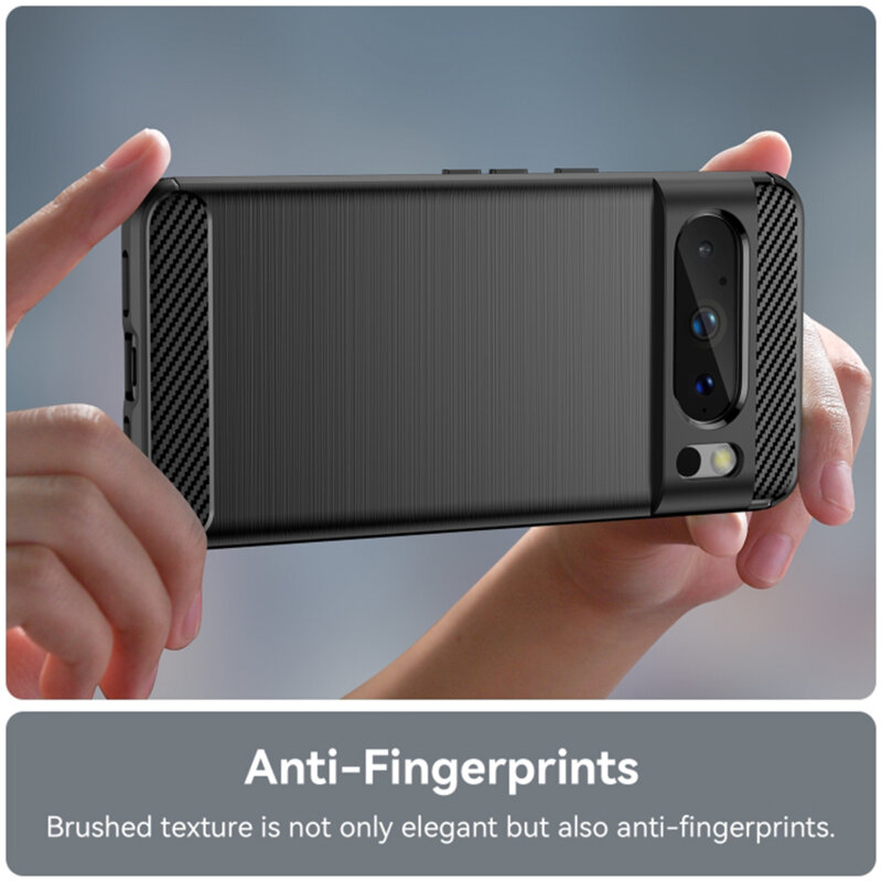 Husa Google Pixel 8 Pro Techsuit Carbon Silicone, negru