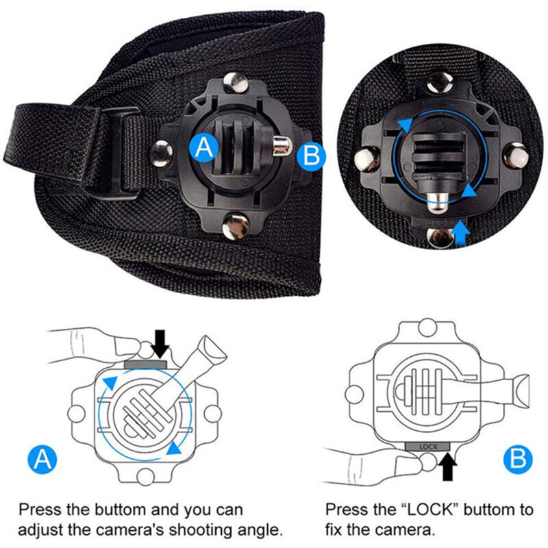 Manusa suport cu prindere GoPro montura 360° Techsuit, GL1