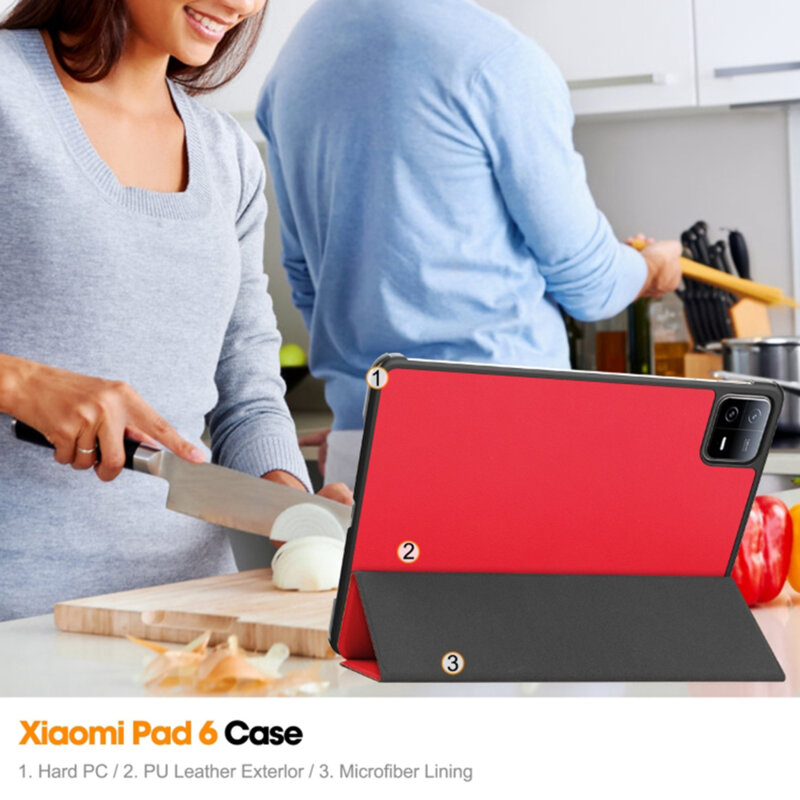 Husa Xiaomi Pad 6 Techsuit FoldPro, rosu