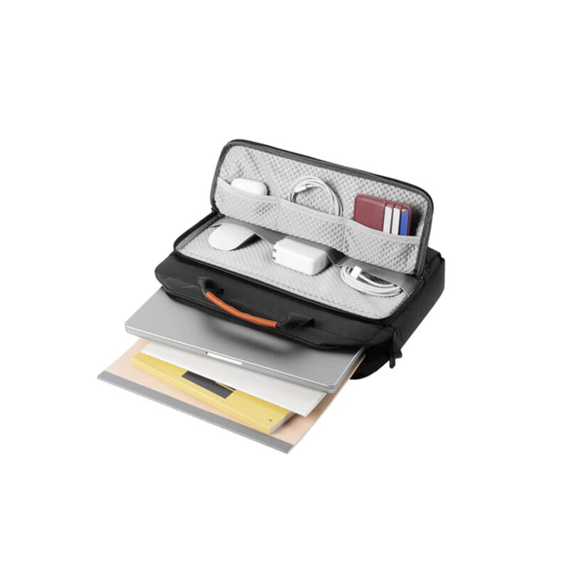 Servieta laptop 14″ si documente Tomtoc, gri, A43D3G3