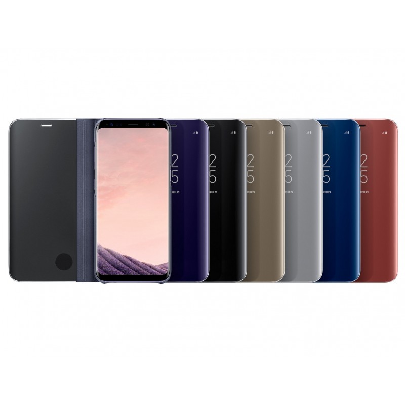 Husa Originala Samsung Galaxy S8+, Galaxy S8 Plus Clear View Cover Violet