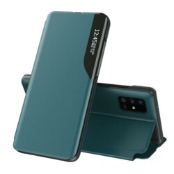 Husa Samsung Galaxy A25 5G Eco Leather View flip tip carte, verde