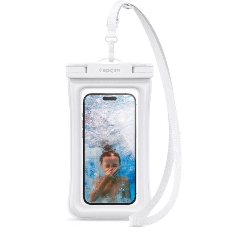 Husa subacvatica telefon waterproof Spigen A601, alb