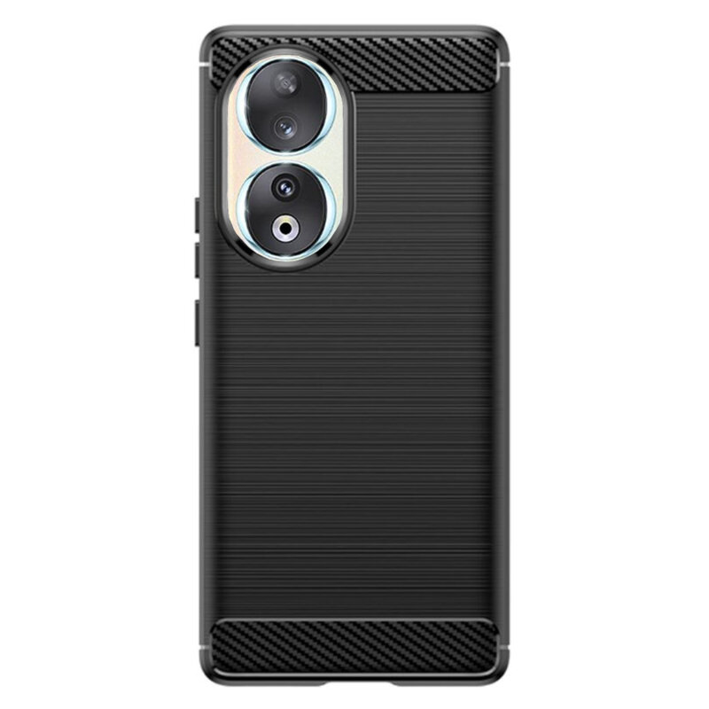 Husa Honor 90 / 80 Techsuit Carbon Silicone, negru