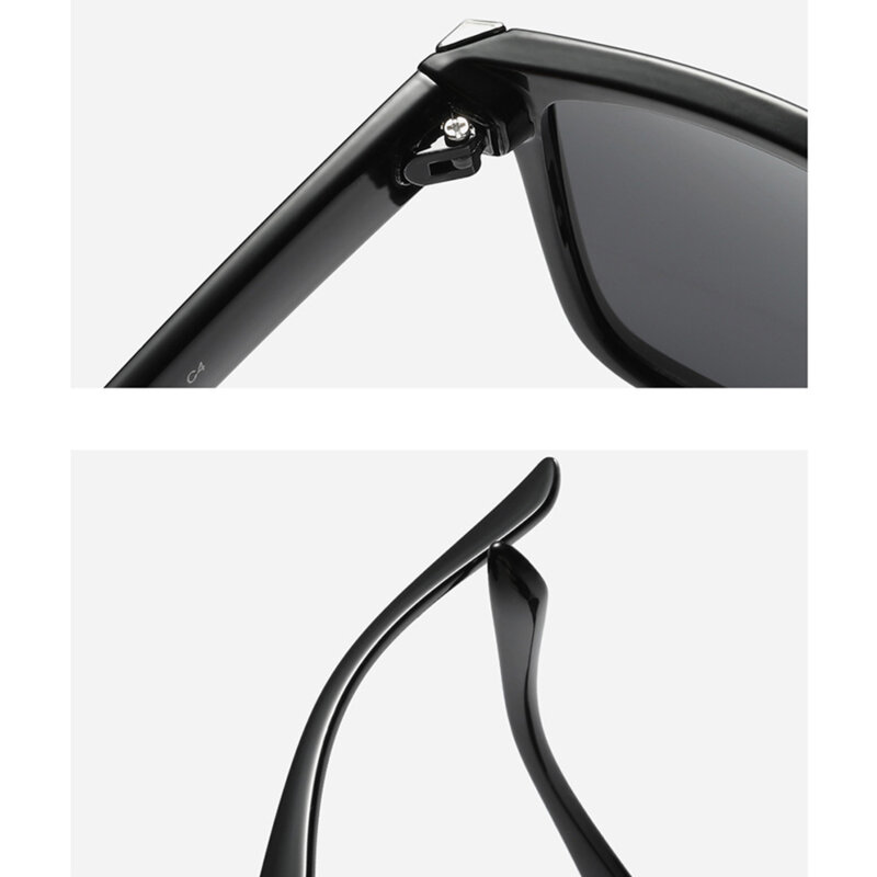 Ochelari de soare dreptunghiulari Techsuit, negru, PE522-C4