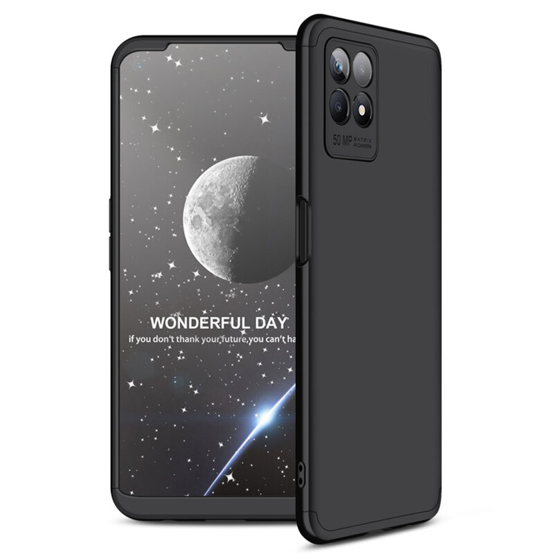 [Pachet 360°] Husa + folie Realme Narzo 50 GKK Original, negru