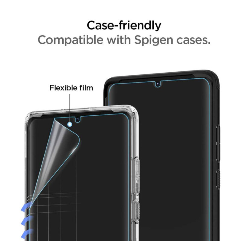 [Pachet 2x] Folie Huawei P30 Pro Spigen Neo Flex, transparenta