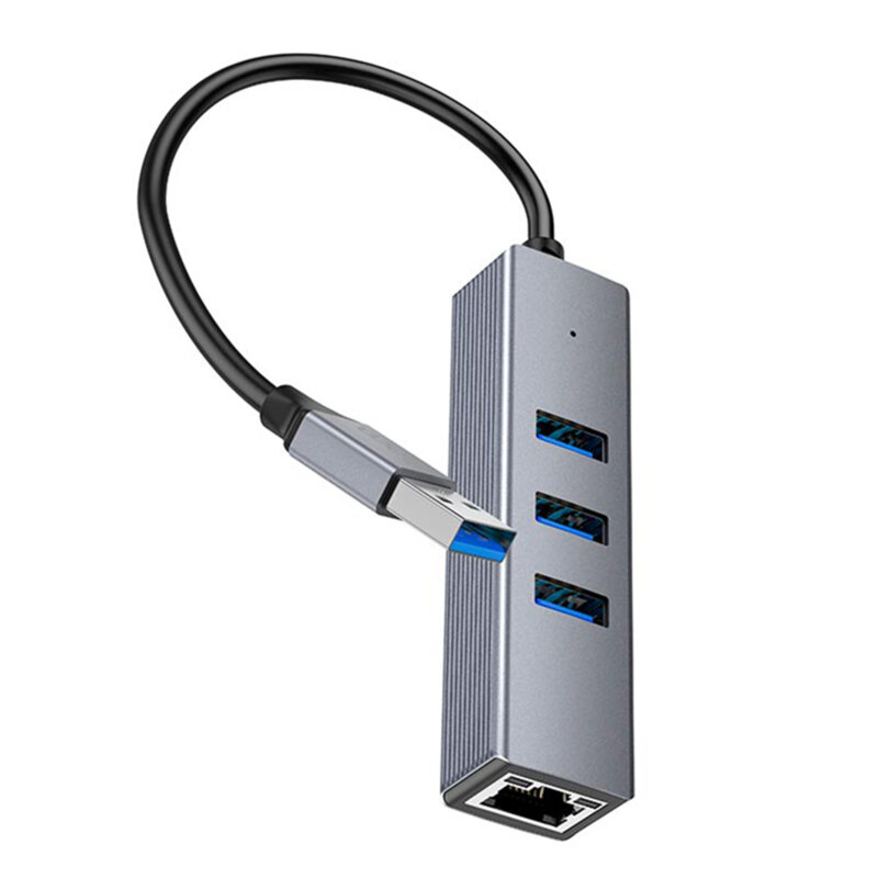 Docking station USB3.0, Ethernet Hoco HB34, 1000Mbps, gri