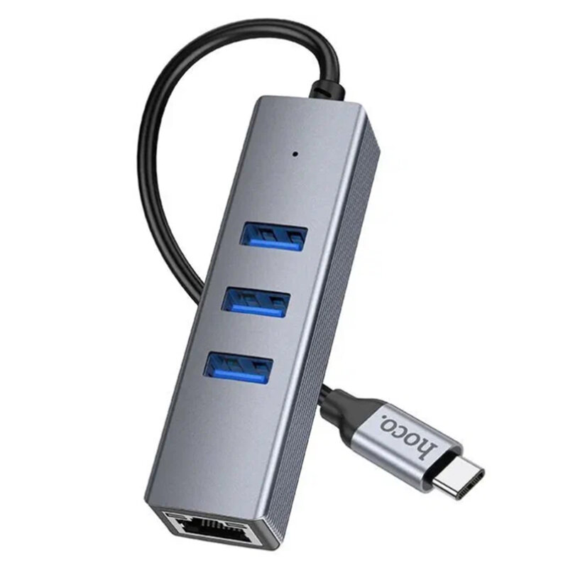 Docking station USB3.0, Ethernet, tip C Hoco HB34, 1000Mbps