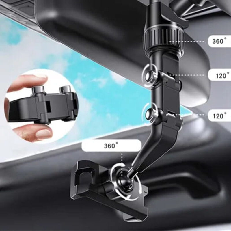 Suport oglinda retrovizoare pentru telefon Yesido C192, negru