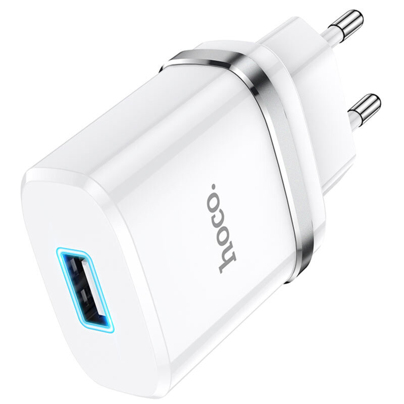 Incarcator priza Quick Charge USB Hoco N1, 2.4A, 12W, alb