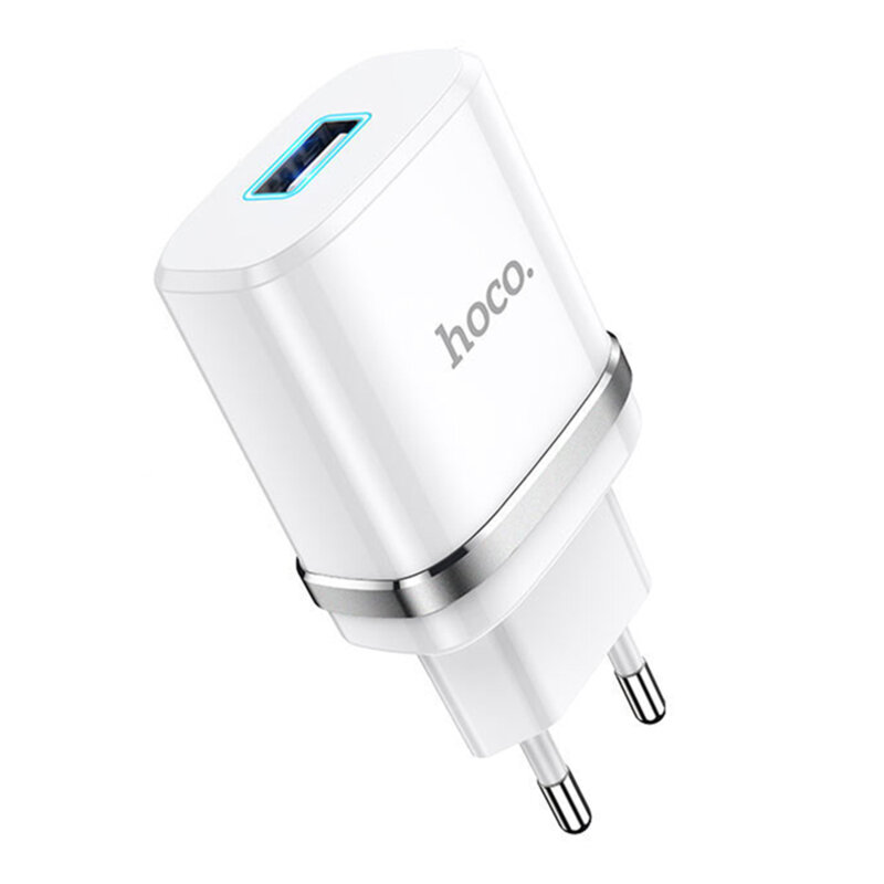 Incarcator priza Quick Charge USB Hoco N1, 2.4A, 12W, alb